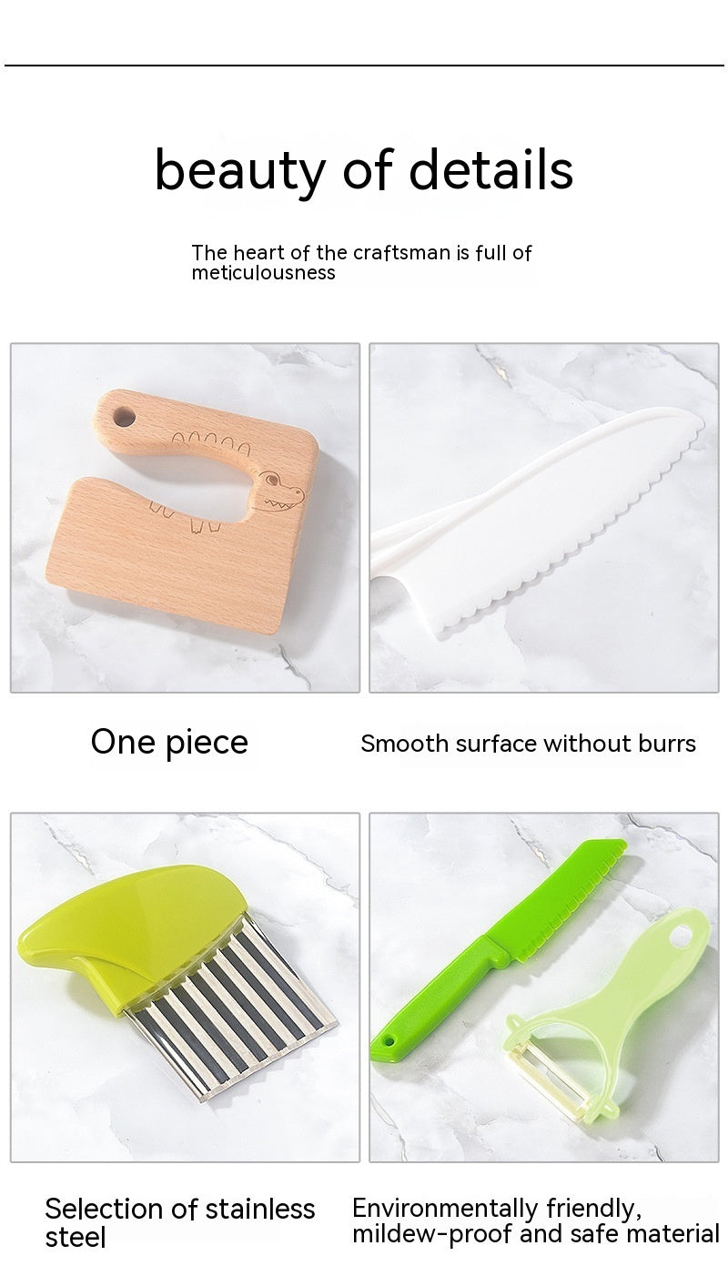 Kinder Kunststoff Geburtstagstorte Ständer Messer Spielzeug Anzug